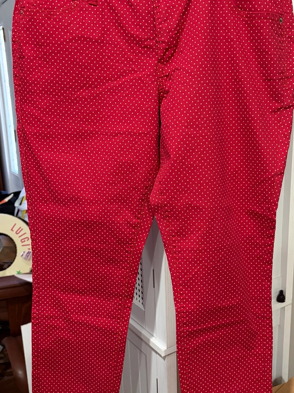 Old Navy Rockstar Red Polka Dot Pants – Size 16